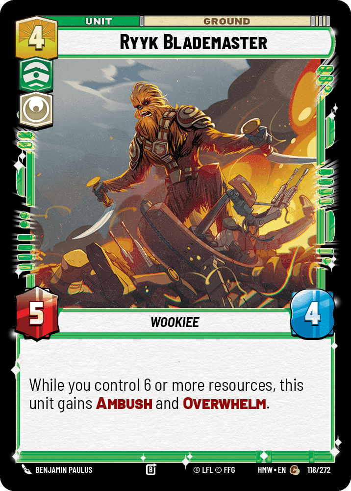 Ryyk Blademaster, Standard