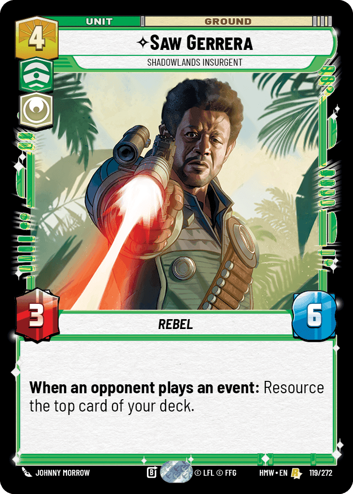 Saw Gerrera, Shadowlands Insurgent, Standard
