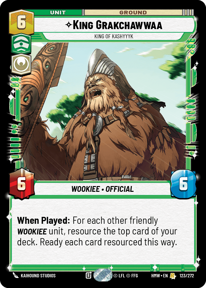 King Grakchawwaa, King of Kashyyyk, Standard