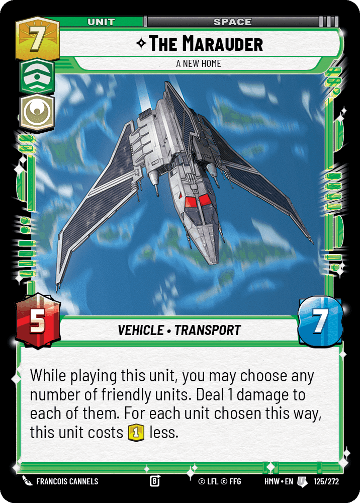The Marauder, A New Home, Standard
