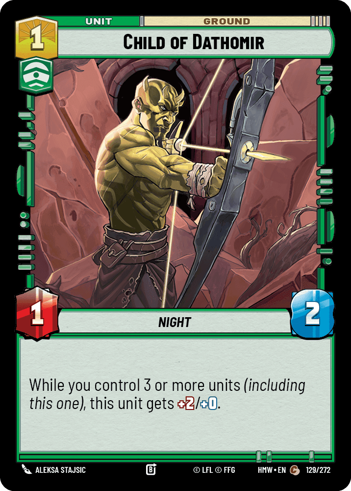 Child of Dathomir, Standard