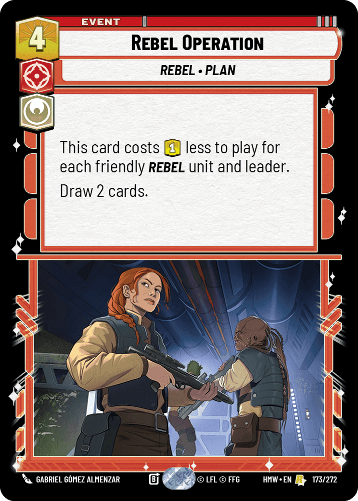 Rebel Operation, Standard