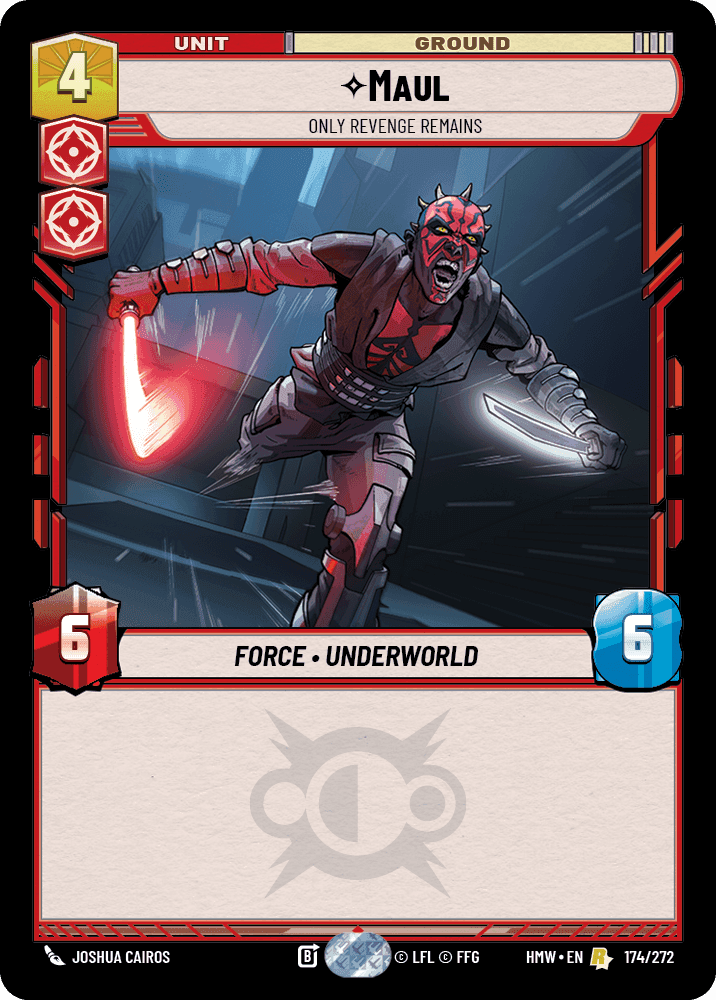 Maul, Only Revenge Remains, Standard