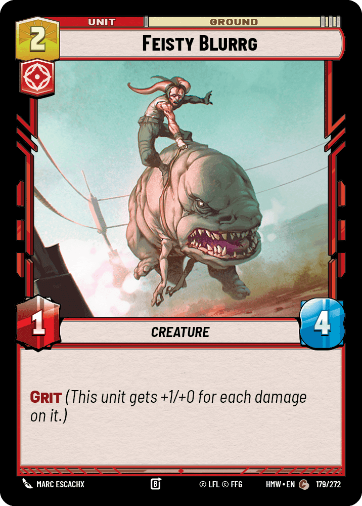 Feisty Blurrg, Standard