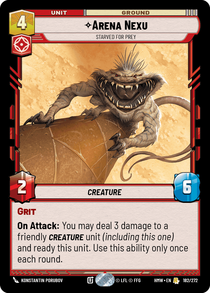 Arena Nexu, Starved for Prey, Standard