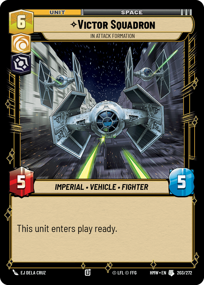 Victor Squadron, In Attack Formation, Standard
