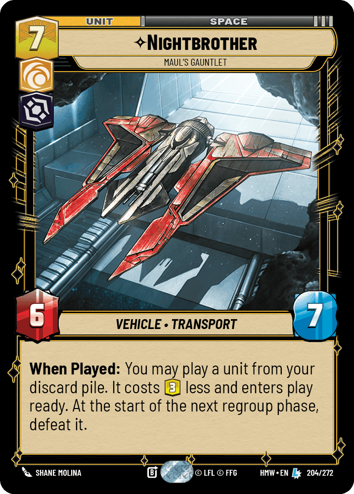 Nightbrother, Maul's Gauntlet, Standard