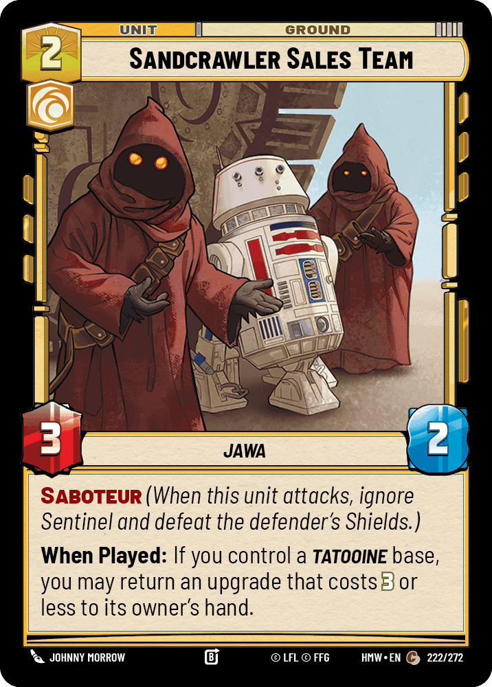 Sandcrawler Sales Team, Standard