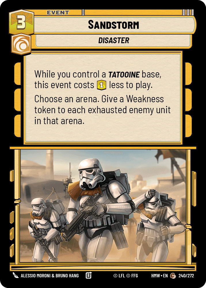 Sandstorm, Standard