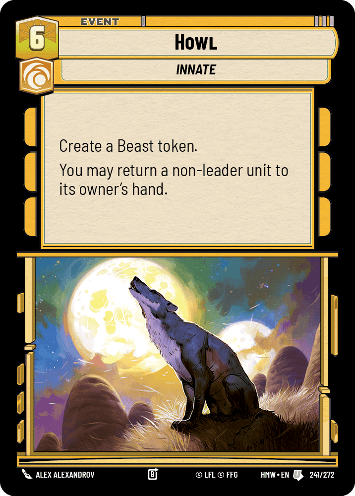 Howl, Standard