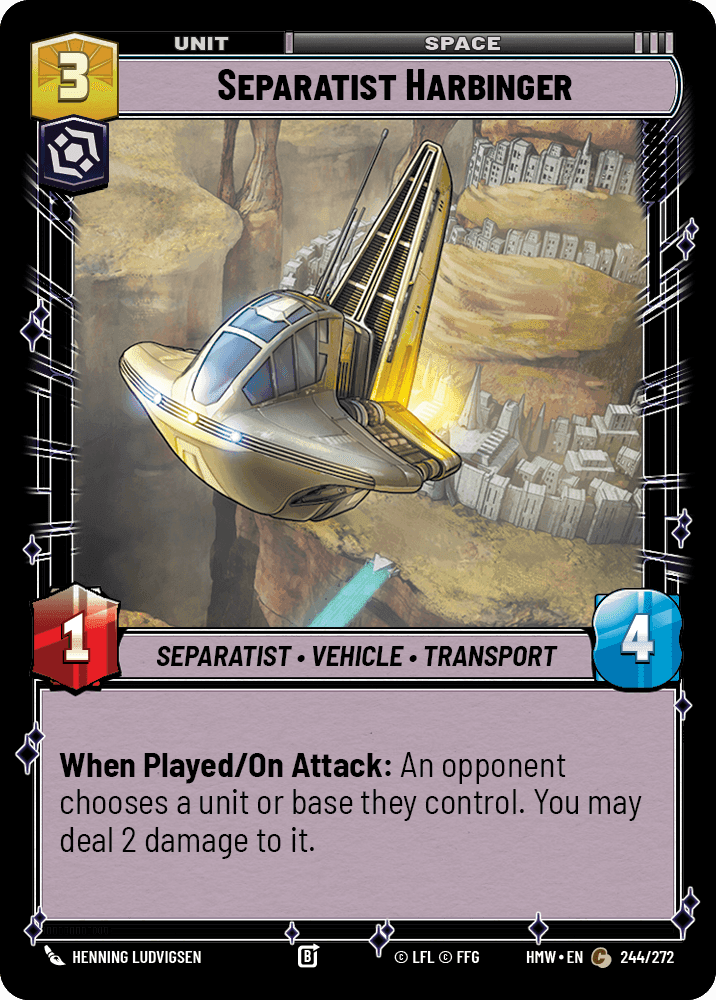 Separatist Harbinger, Standard