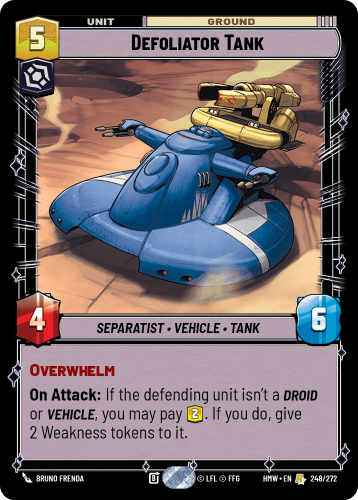 Defoliator Tank, Standard