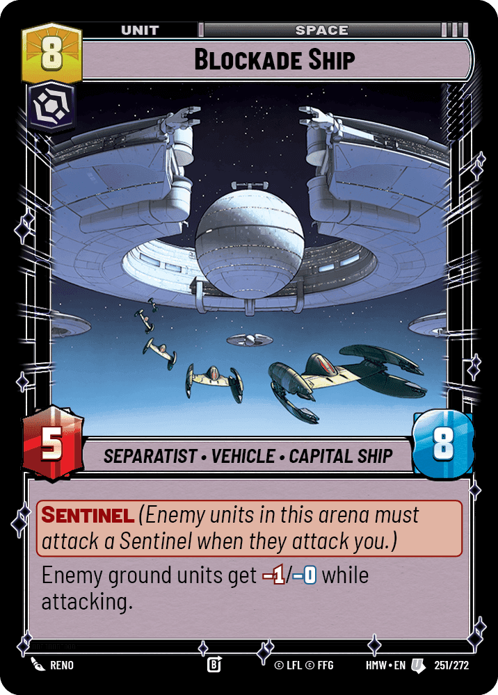 Blockade Ship, Standard