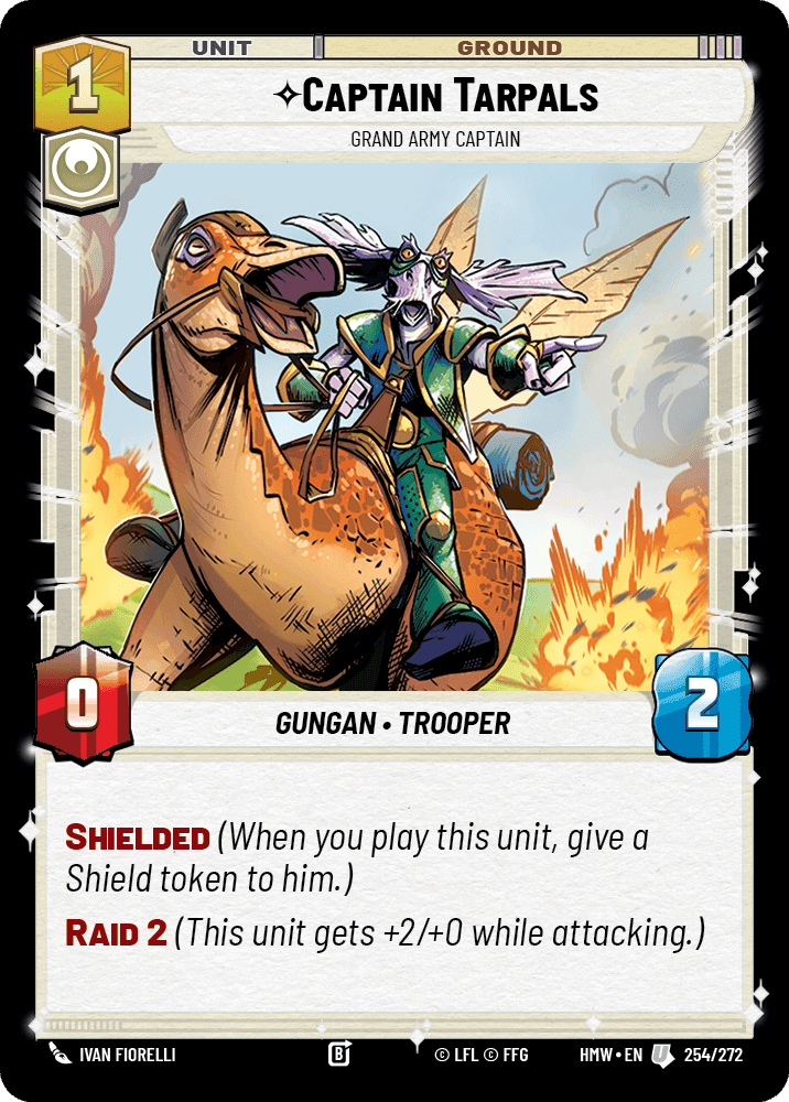 Captain Tarpals, Grand Army Captain, Standard