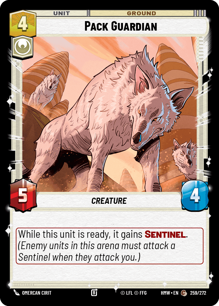 Pack Guardian, Standard