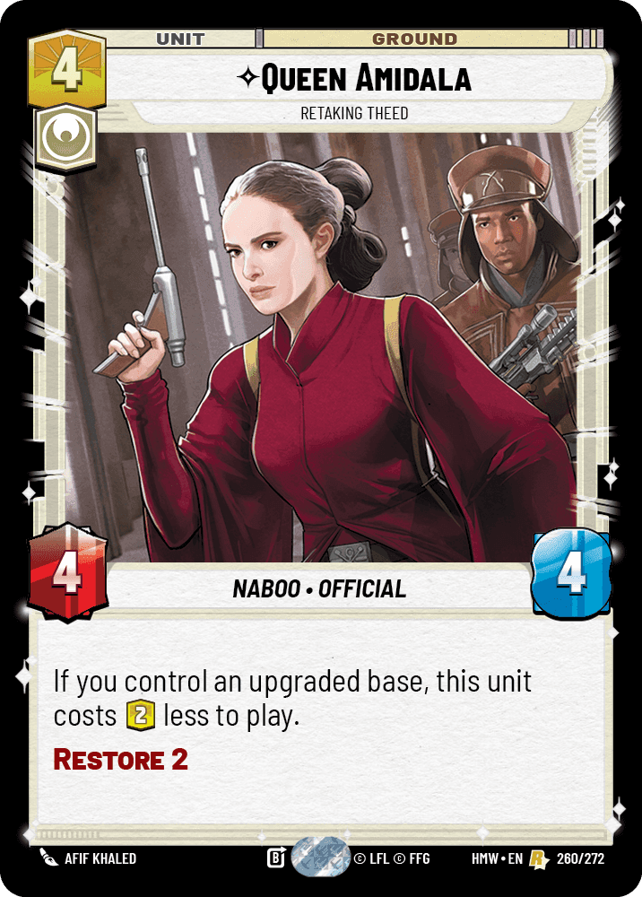 Queen Amidala, Retaking Theed, Standard
