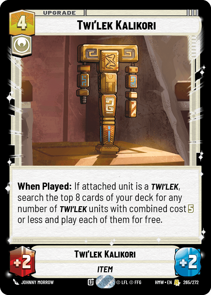 Twi'lek Kalikori, Standard