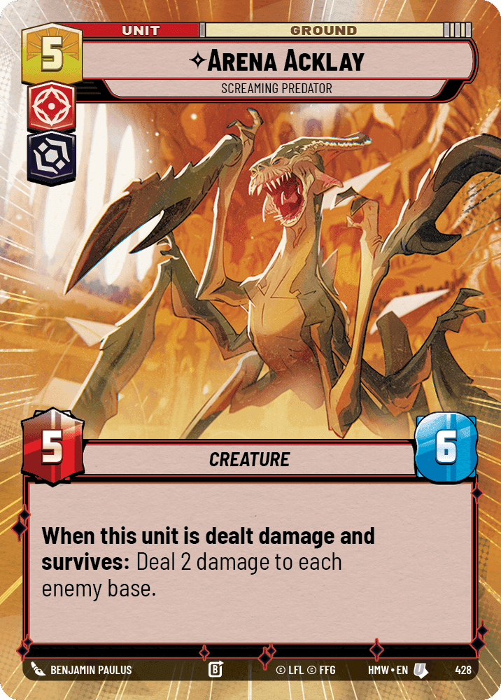 Arena Acklay, Screaming Predator (Hyperspace)