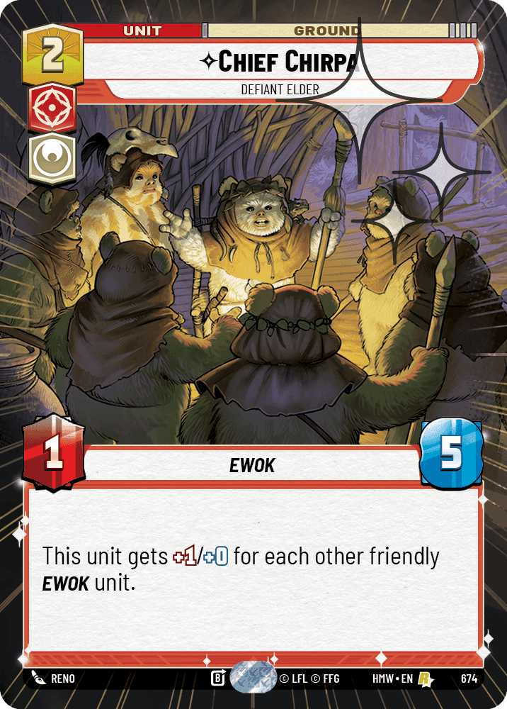 Chief Chirpa, Defiant Elder (Hyperspace Foil)