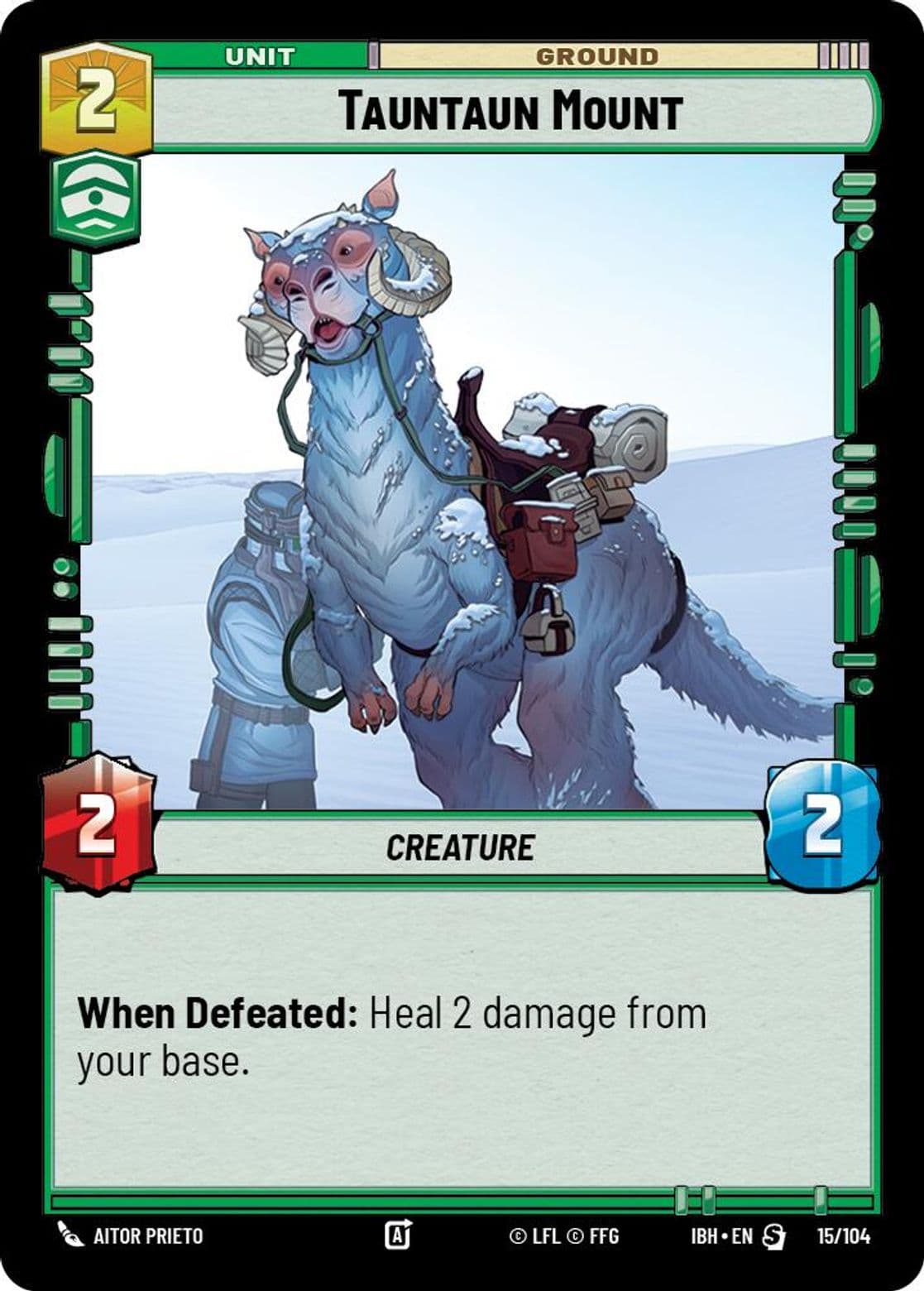 Tauntaun Mount, Standard