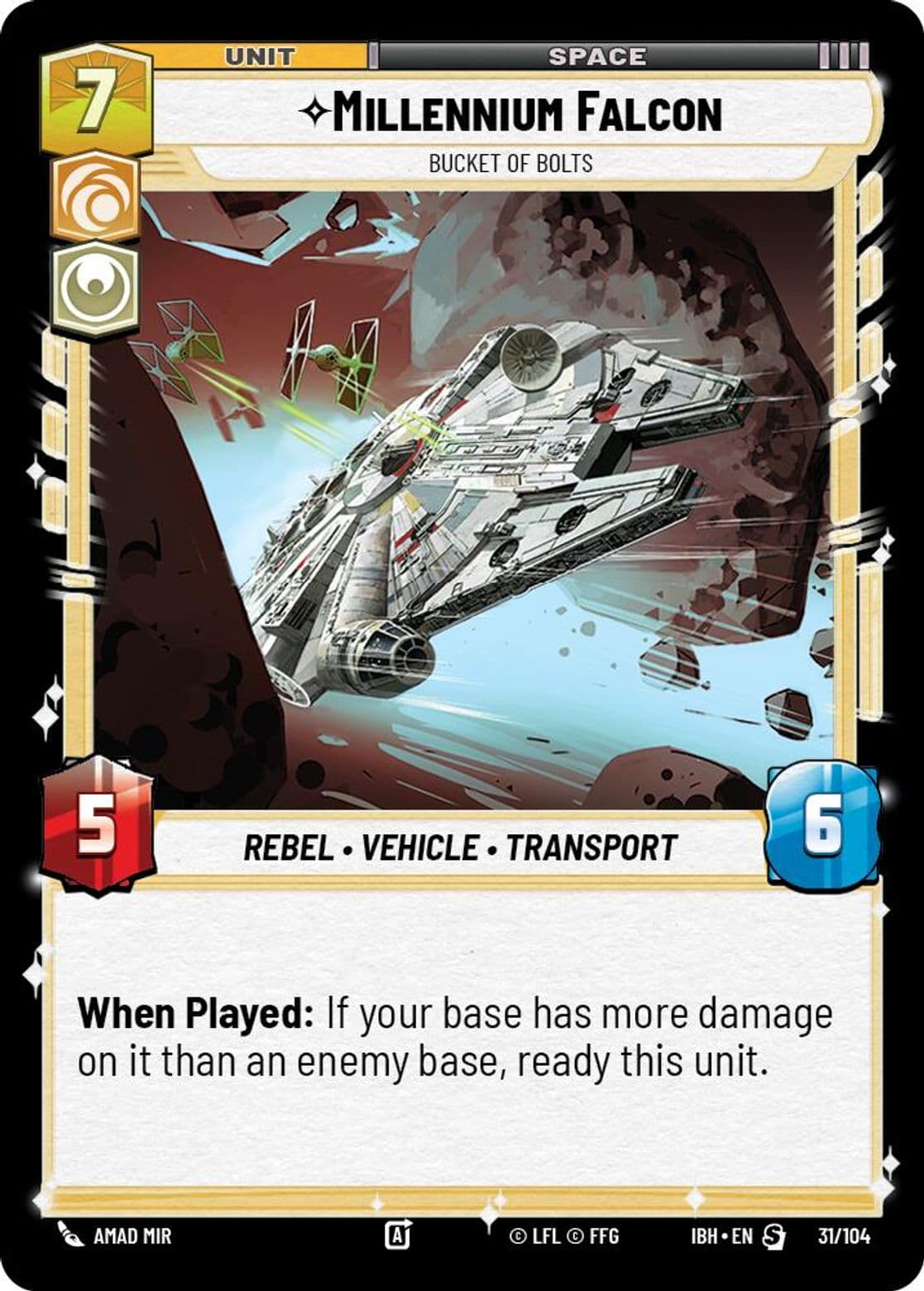 Millennium Falcon, Bucket of Bolts, Standard