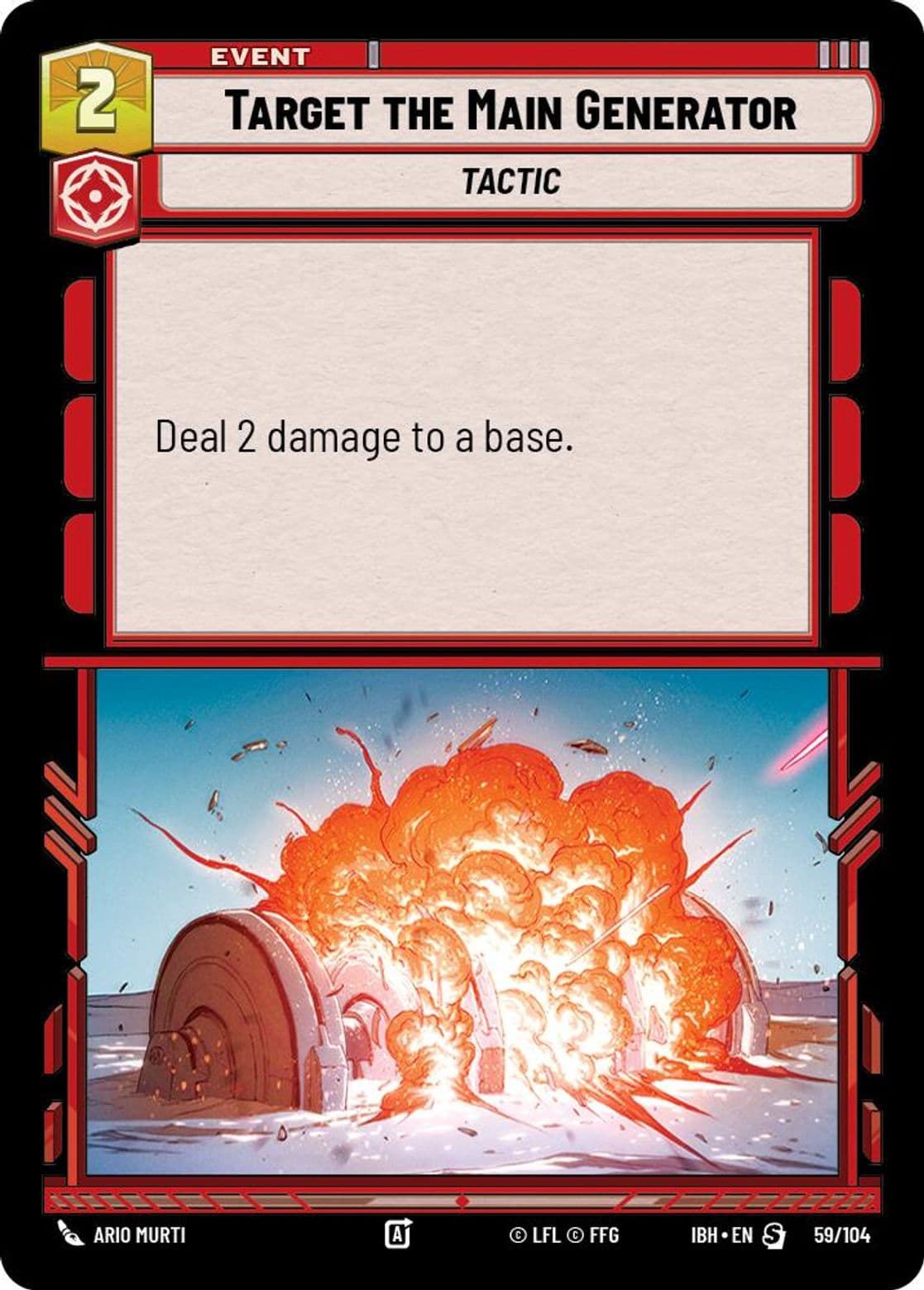 Target the Main Generator, Standard
