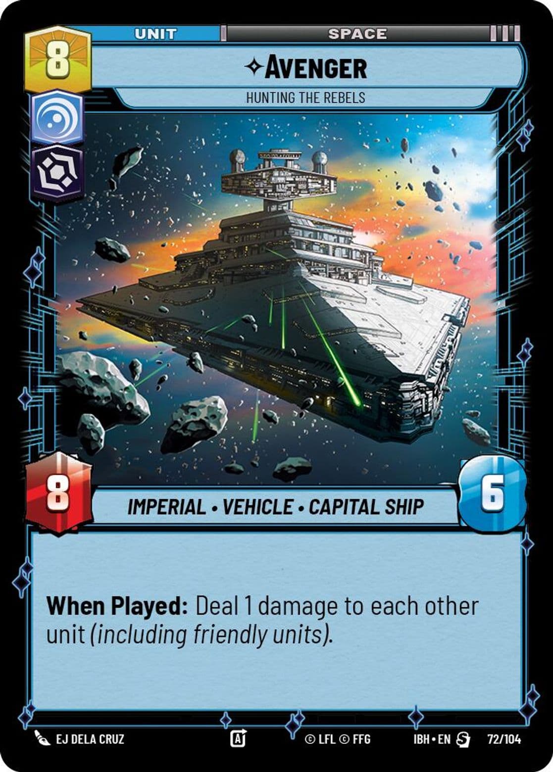Avenger, Hunting the Rebels, Standard