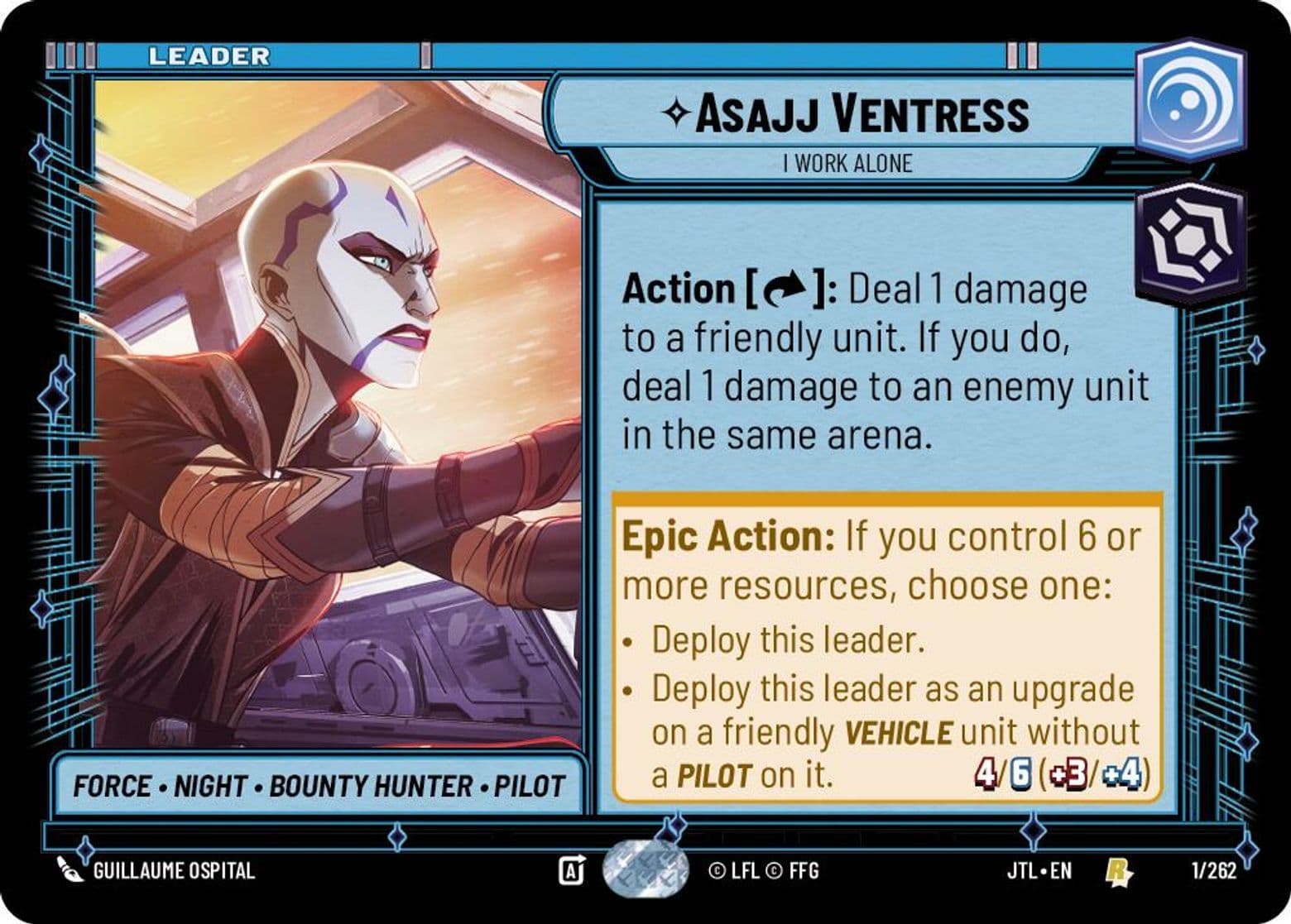 Asajj Ventress, I Work Alone, Standard