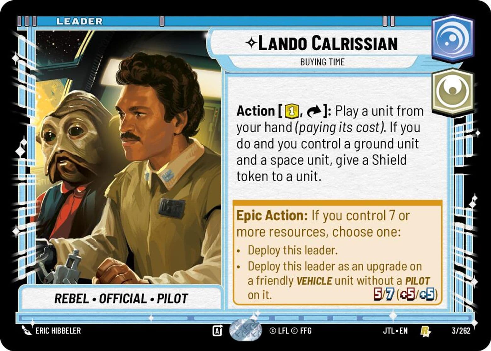 Lando Calrissian, Buying Time, Standard