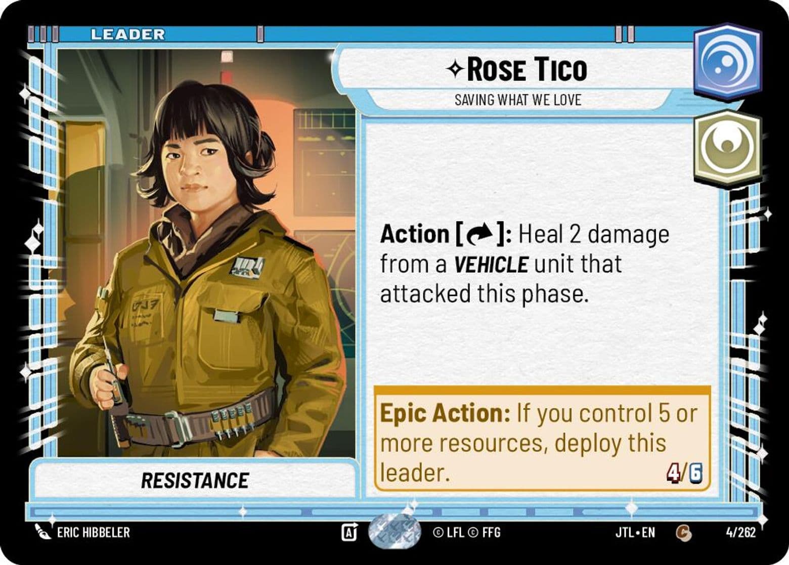 Rose Tico, Saving What We Love, Standard