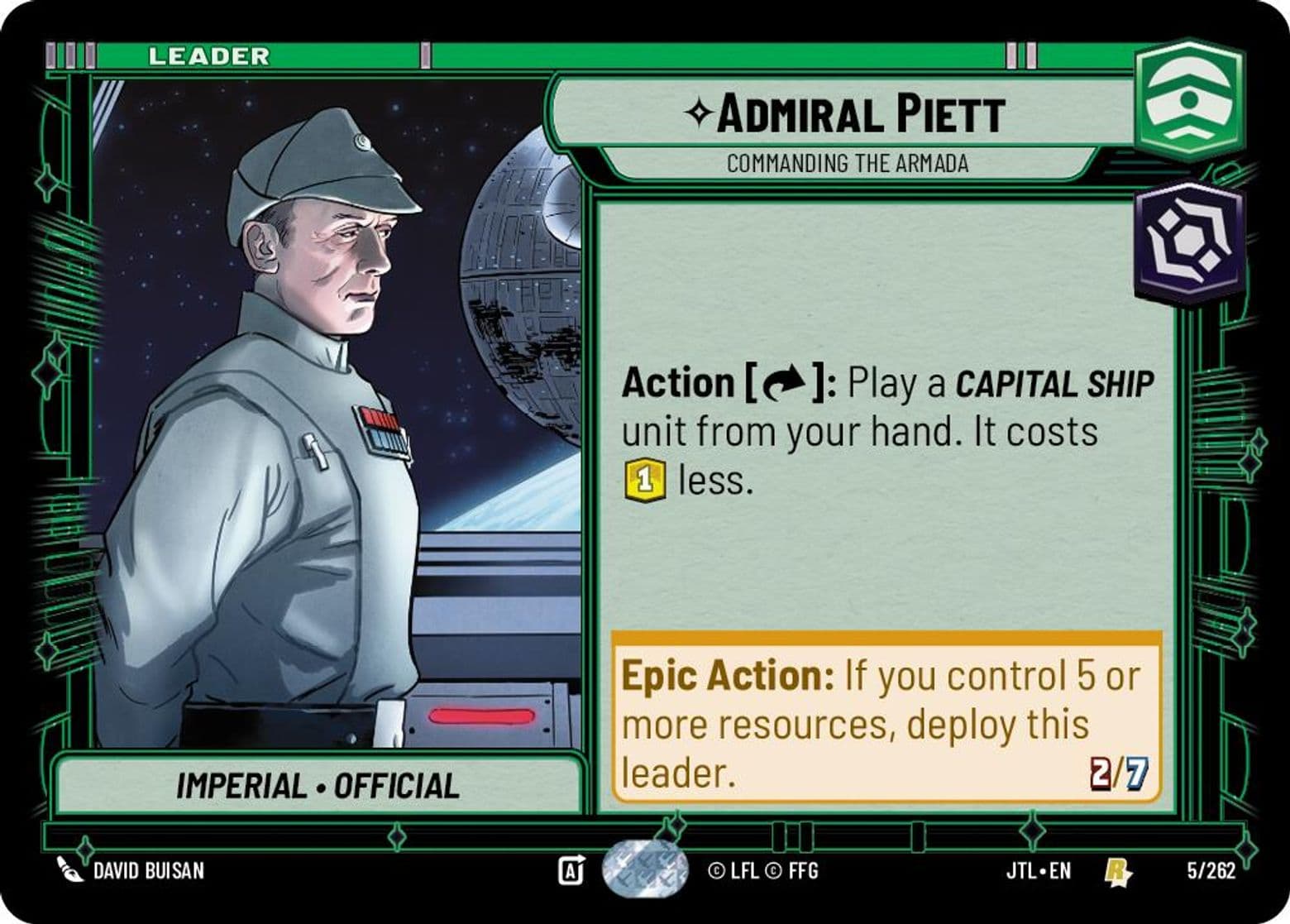 Admiral Piett, Commanding the Armada, Standard