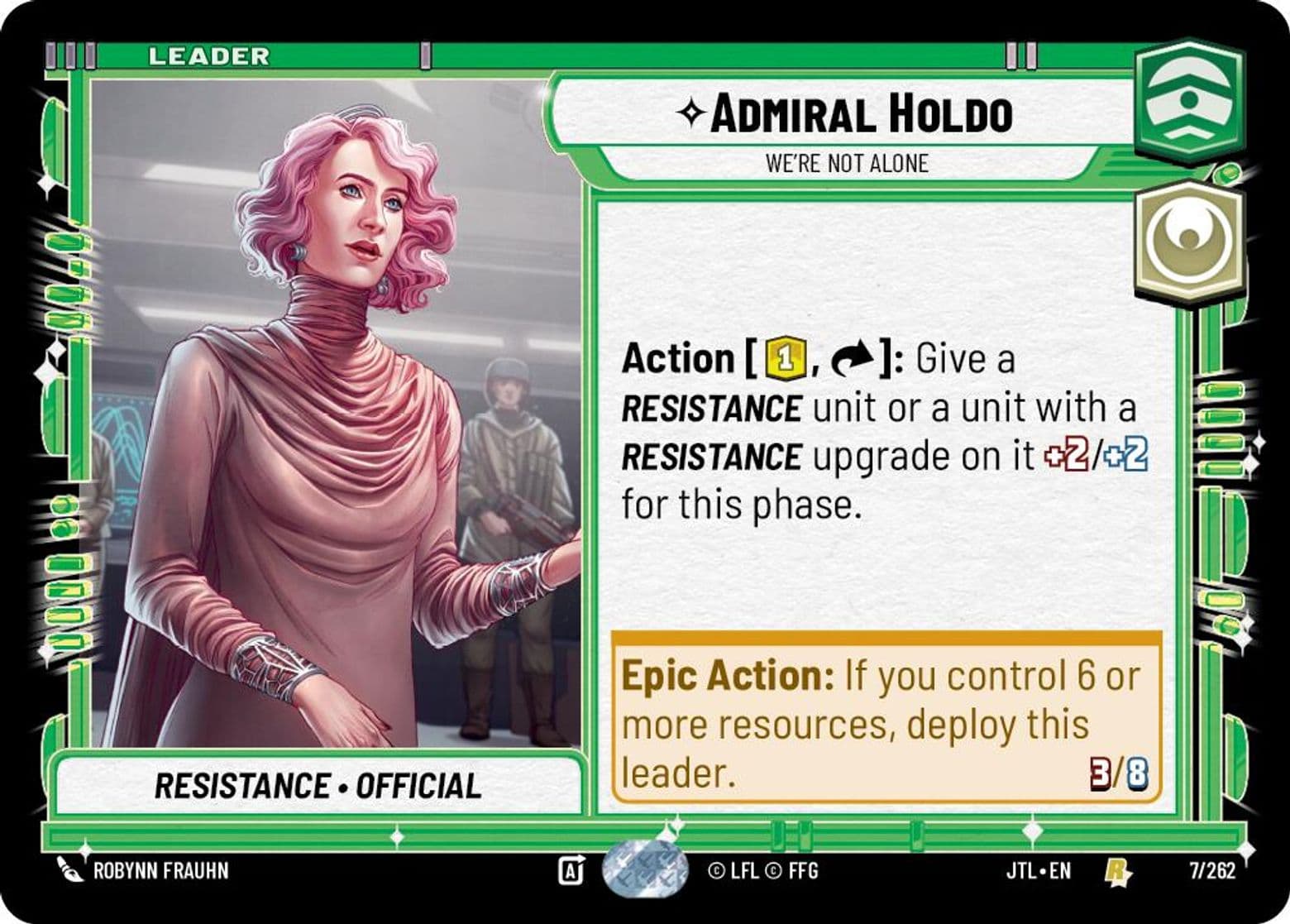 Admiral Holdo, We're Not Alone, Standard