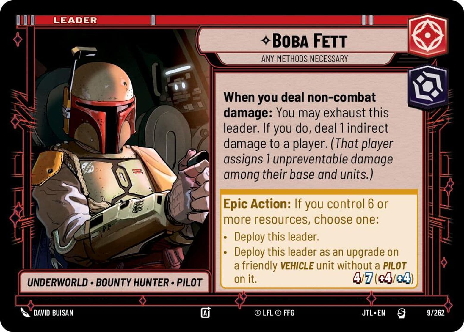 Boba Fett, Any Methods Necessary, Standard