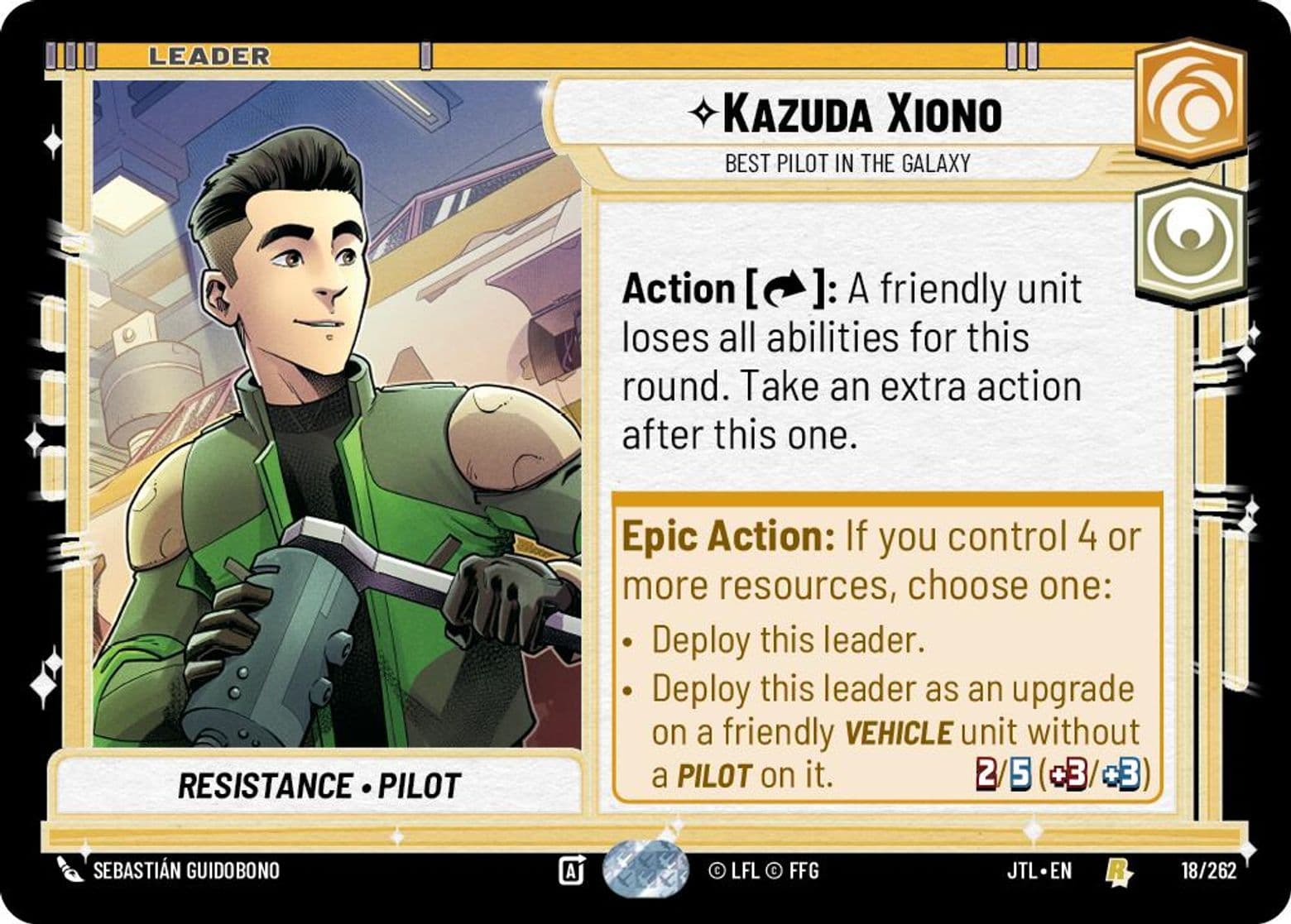 Kazuda Xiono, Best Pilot in the Galaxy, Standard