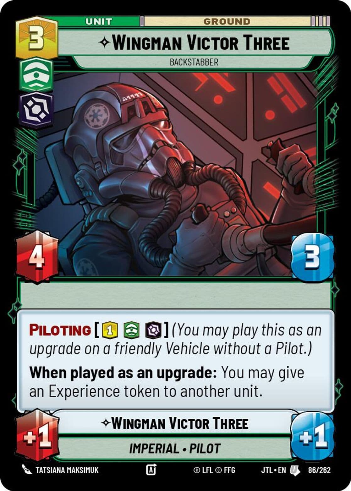 Wingman Victor Three, Backstabber (Standard)
