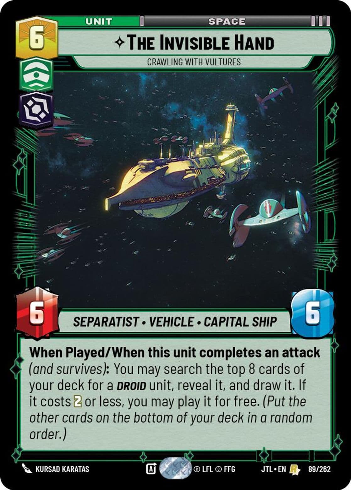 The Invisible Hand, Crawling With Vultures, Standard