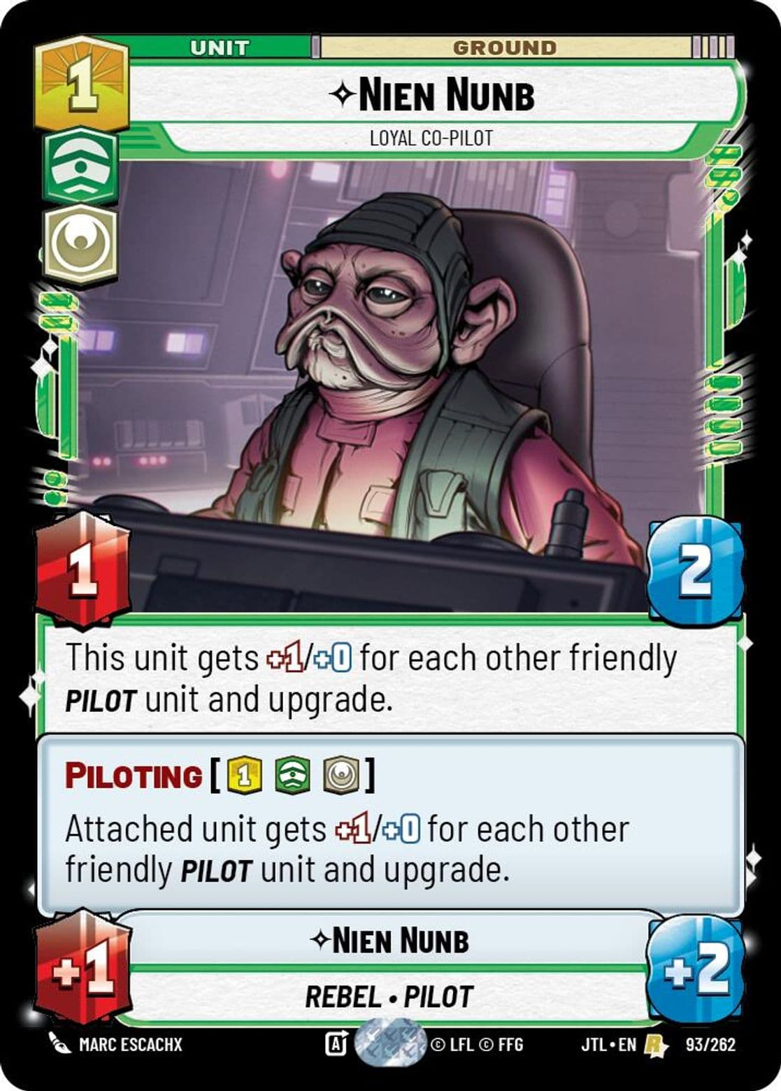 Nien Nunb, Loyal Co-Pilot, Standard