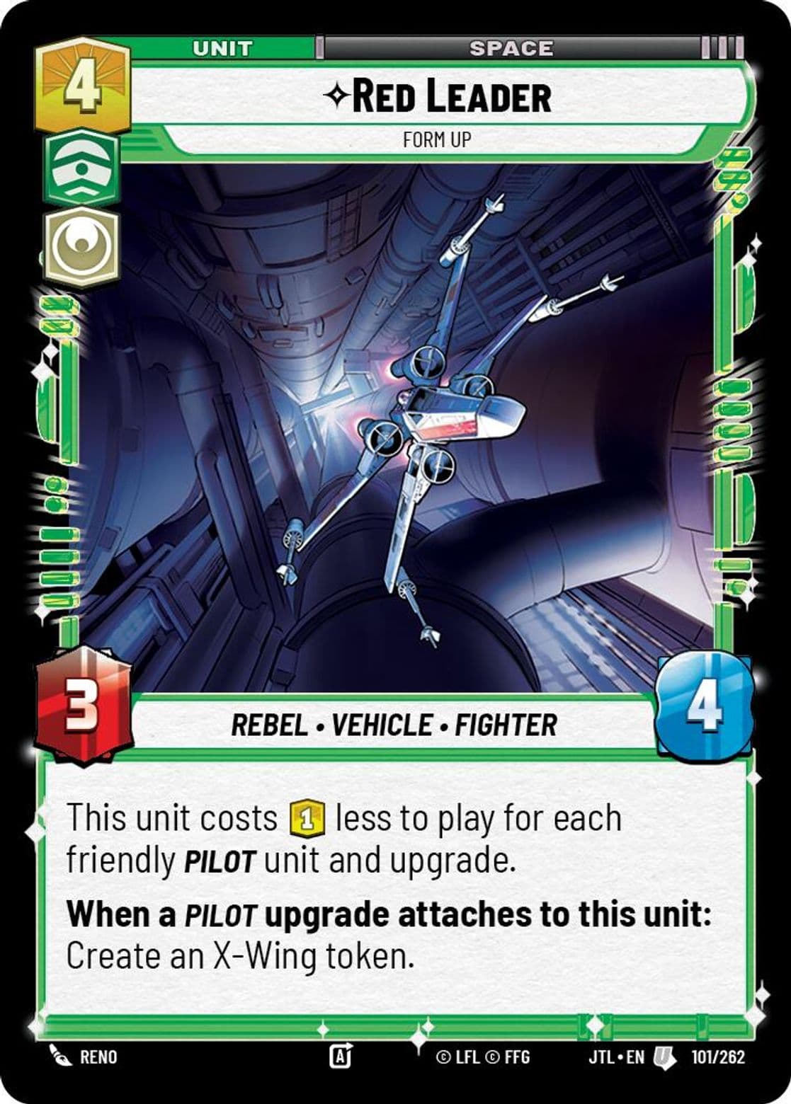 Red Leader, Form Up, Standard