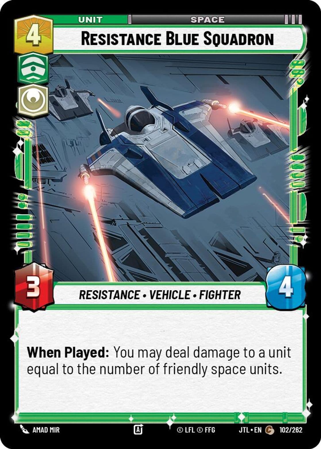 Resistance Blue Squadron, Standard
