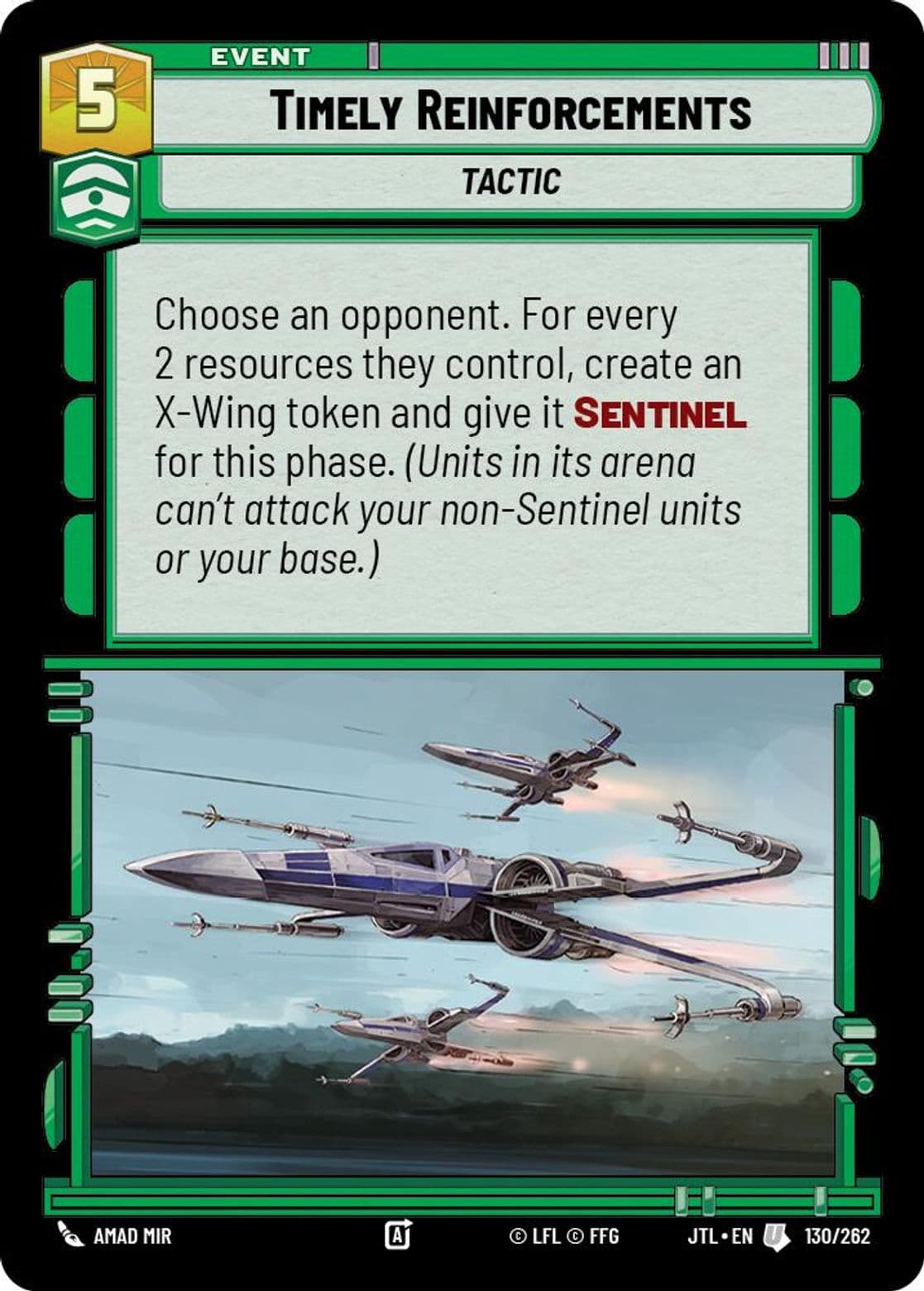 Timely Reinforcements, Standard