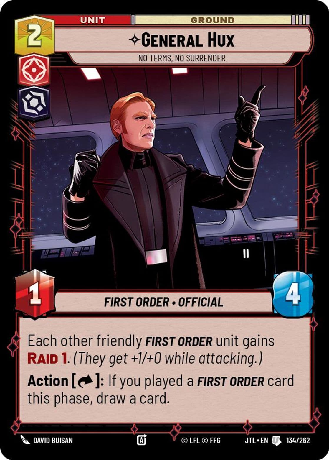General Hux, No Terms, No Surrender, Standard