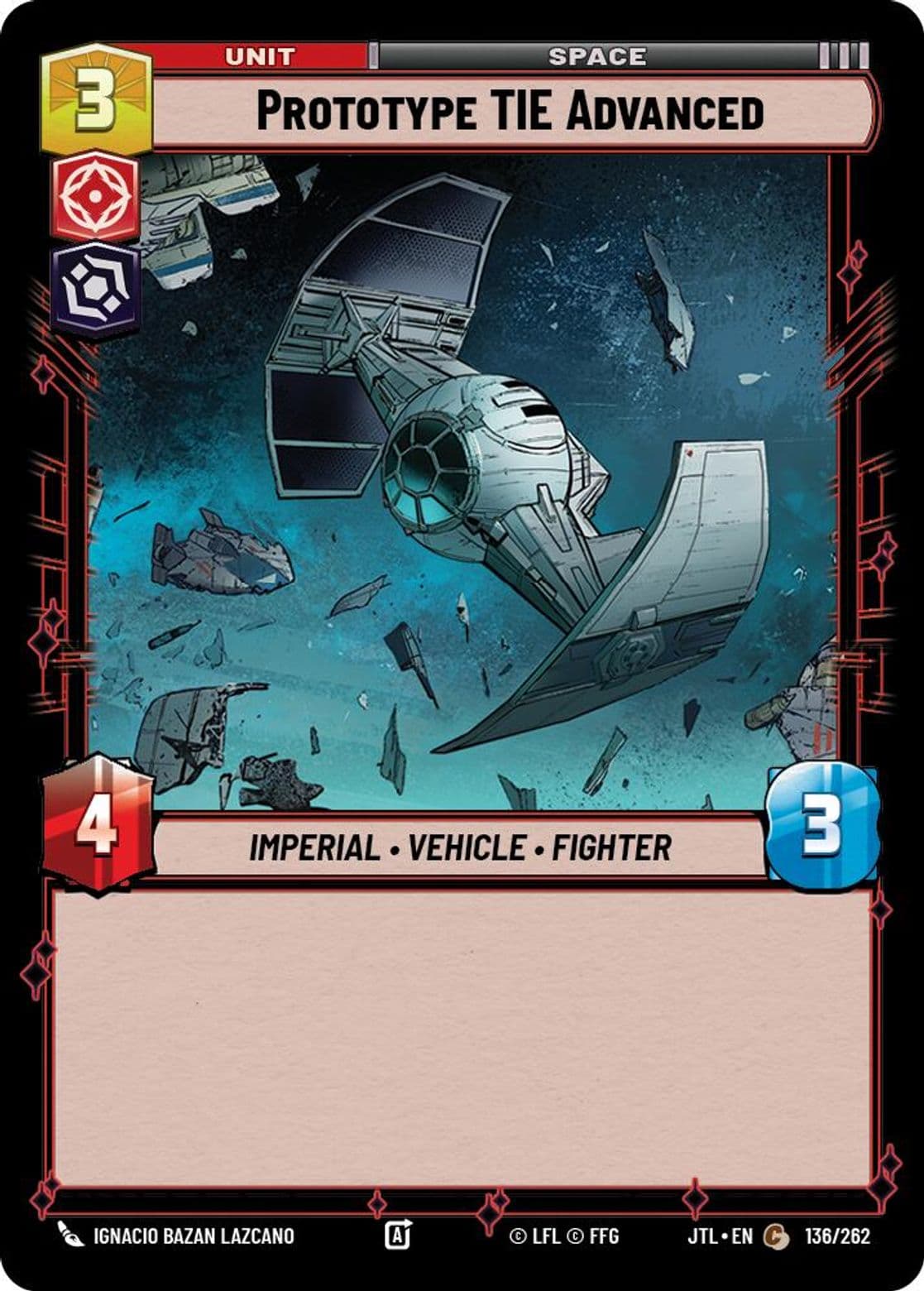 Prototype TIE Advanced, Standard