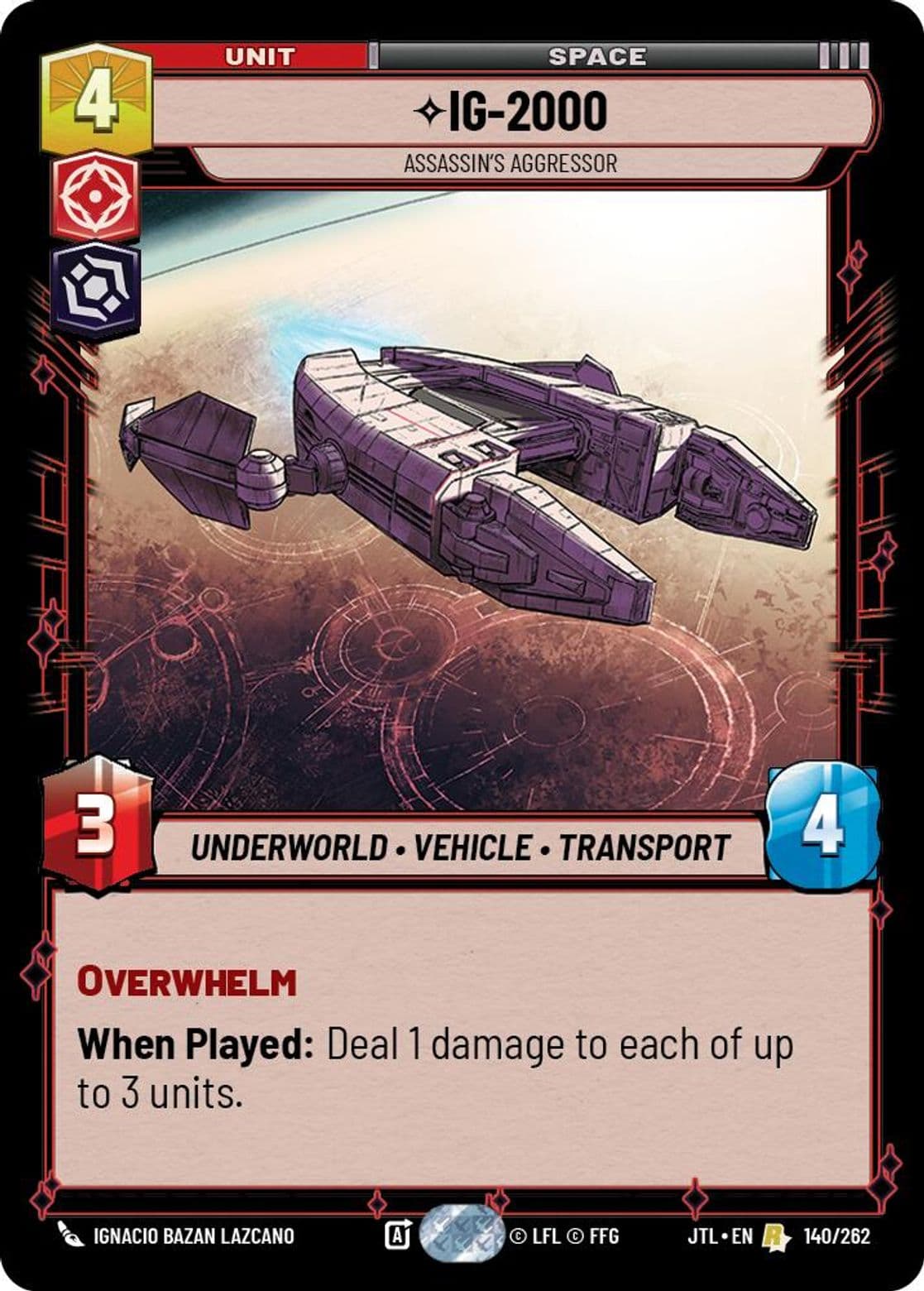 IG-2000, Assassin's Aggressor, Standard