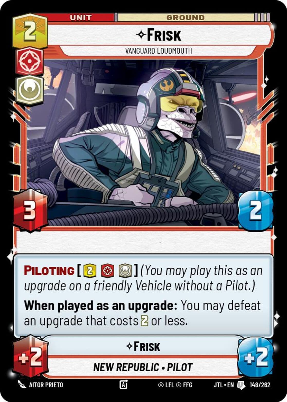 Frisk, Vanguard Loudmouth, Standard