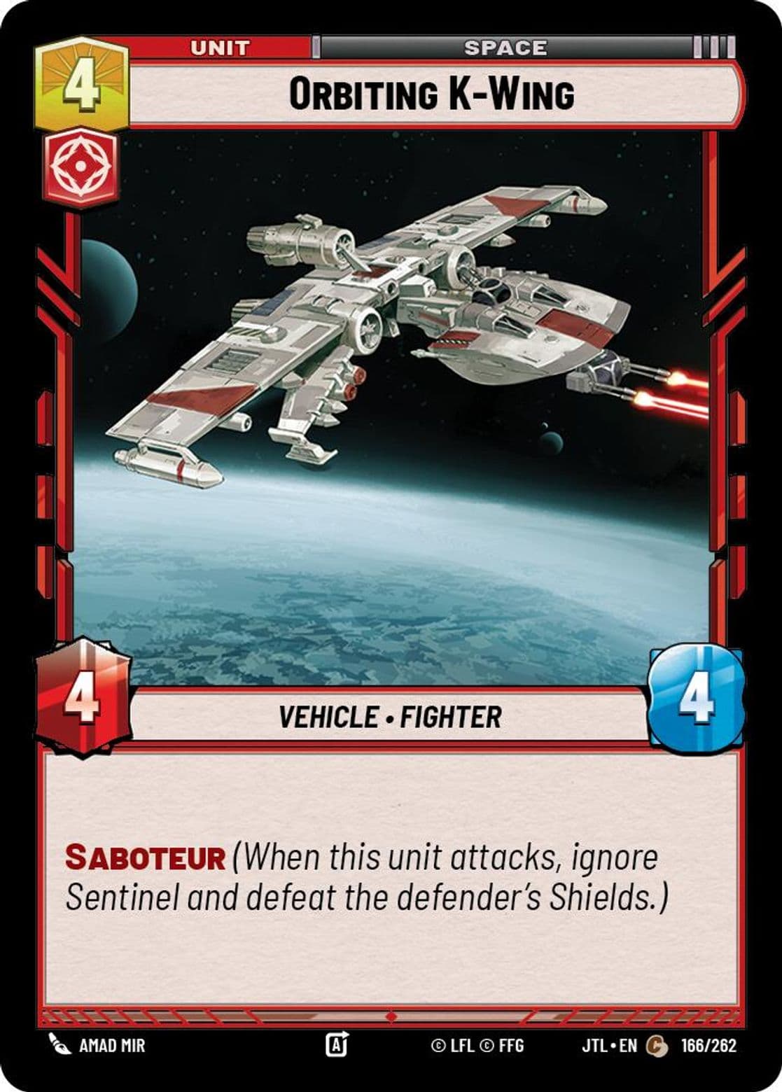 Orbiting K-Wing, Standard