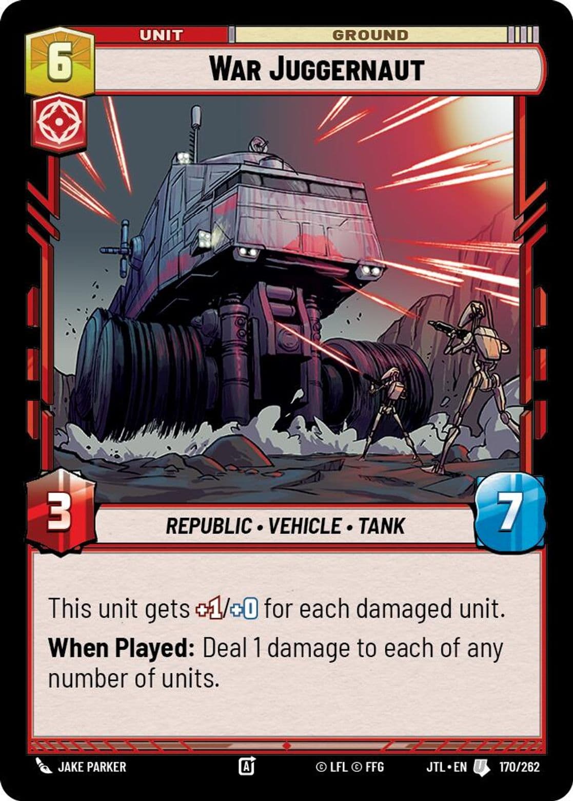 War Juggernaut, Standard