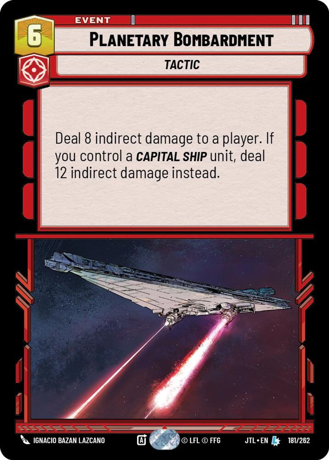 Planetary Bombardment, Standard