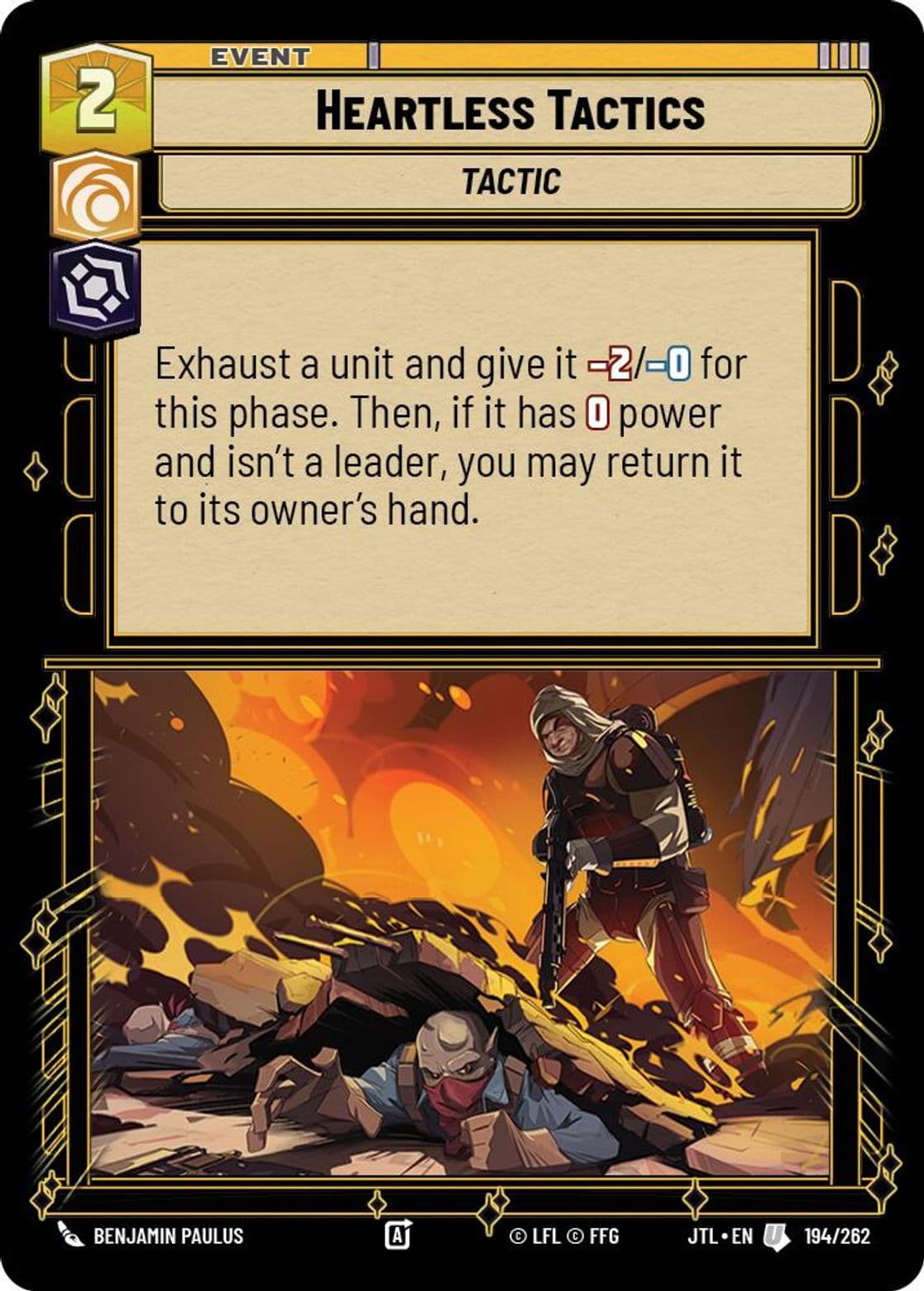 Heartless Tactics, Standard