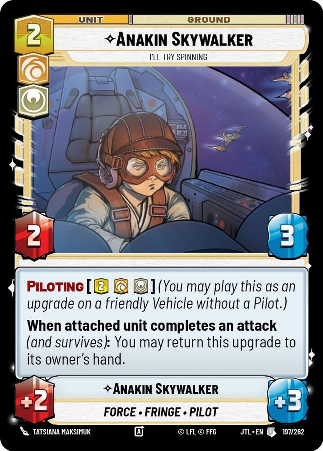 Anakin Skywalker, I'll Try Spinning, Standard