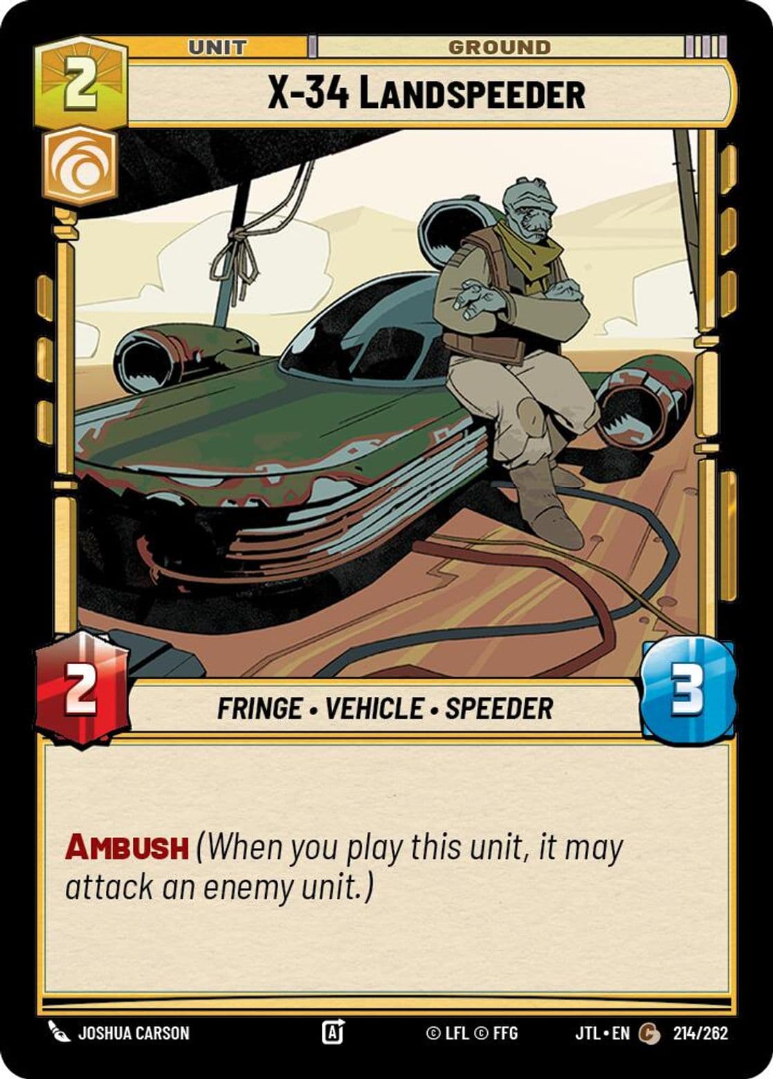 X-34 Landspeeder, Standard